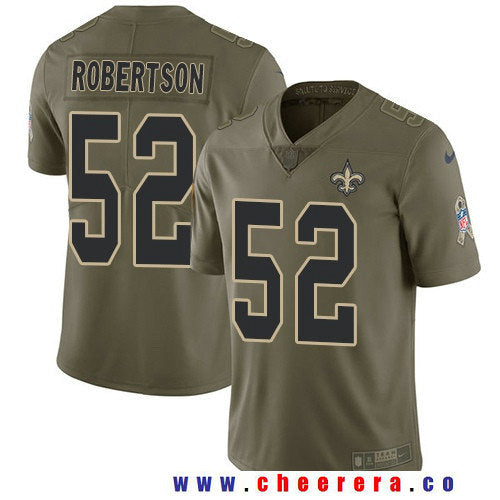 Craig Robertson New Orleans Saints olive Salute To Service jersey