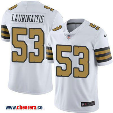 James Laurinaitis New Orleans Saints white Color Rush jersey