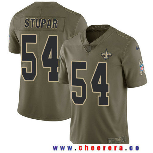 Nate Stupar New Orleans Saints olive Salute To Service jersey