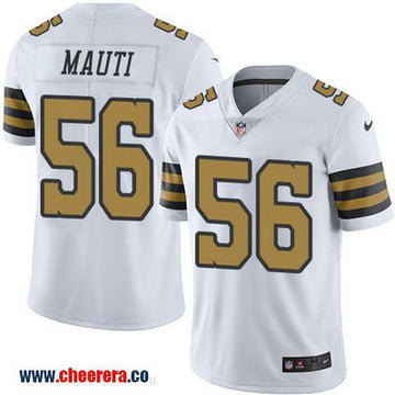 Michael Mauti New Orleans Saints white Color Rush jersey