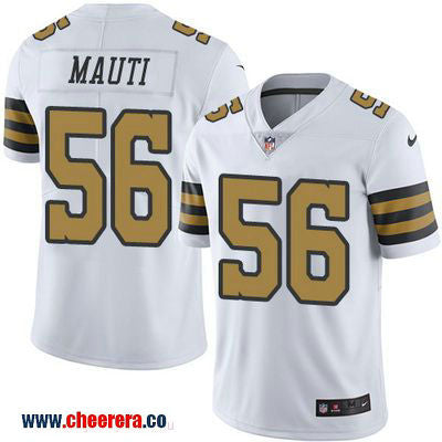 Michael Mauti New Orleans Saints white Color Rush jersey
