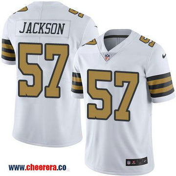 Rickey Jackson New Orleans Saints white Color Rush jersey