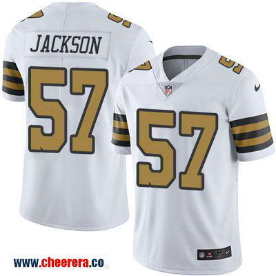 Rickey Jackson New Orleans Saints white Color Rush jersey