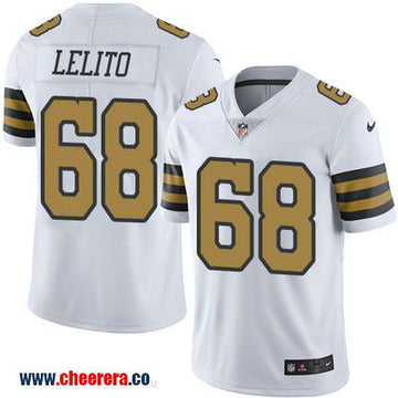 Tim Lelito New Orleans Saints white Color Rush jersey