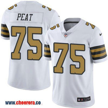 Andrus Peat New Orleans Saints white Color Rush jersey