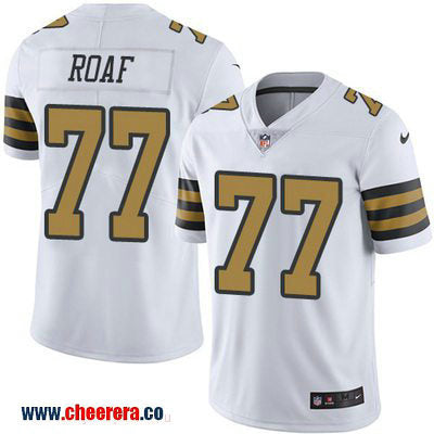 Willie Roaf New Orleans Saints white Color Rush jersey