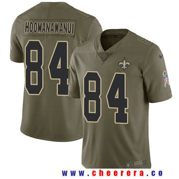 Michael Hoomanawanui New Orleans Saints olive Salute To Service jersey