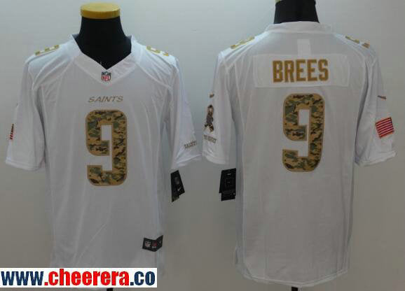 Drew Brees New Orleans Saints white Salute To Service jersey