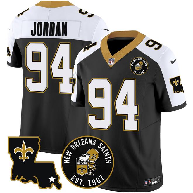 Cameron Jordan New Orleans Saints black Vapor jersey