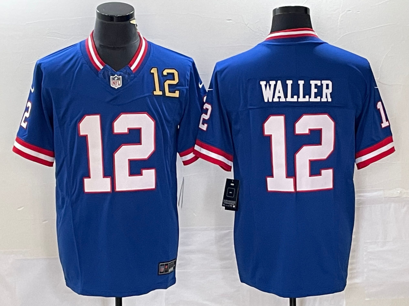 Darren Waller Number New York Giants blue FUSE jersey