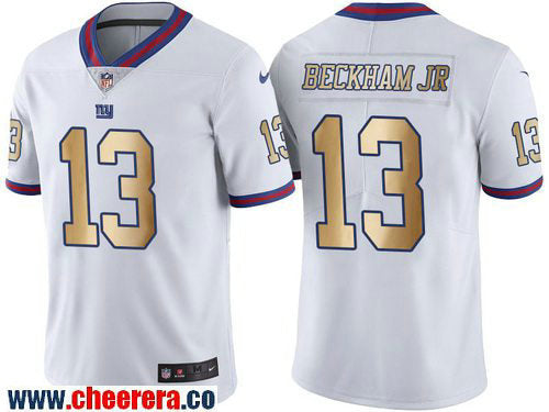 Odell Beckham Jr New York Giants white Color Rush jersey