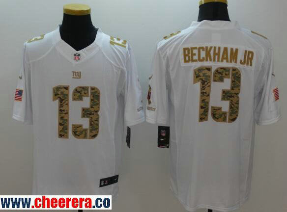 Odell Beckham Jr New York Giants white Salute To Service jersey