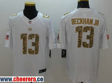 Odell Beckham Jr New York Giants white Salute To Service jersey