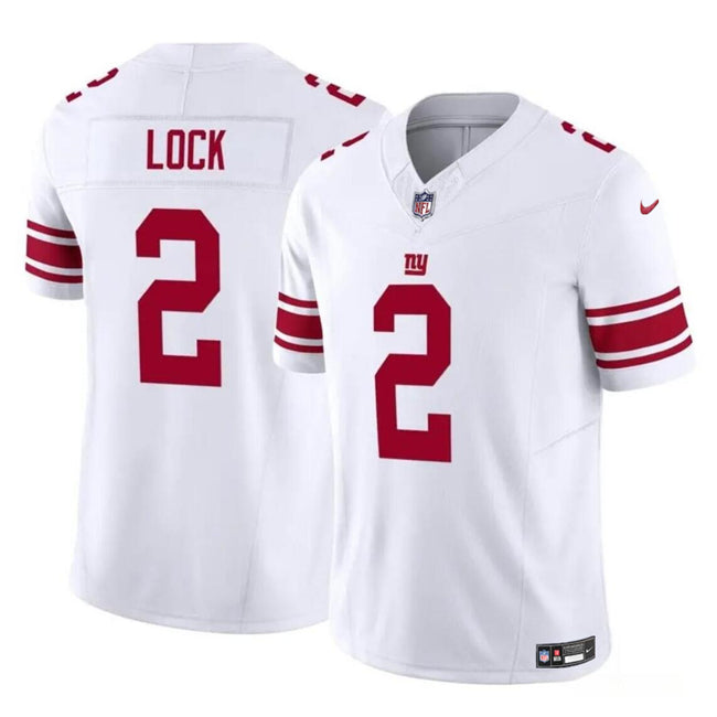 Drew Lock New York Giants white Vapor jersey