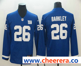 Saquon Barkley Nike New York Giants royal Limited jersey
