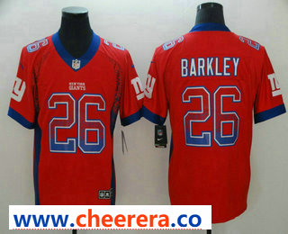 Saquon Barkley New York Giants red Color Rush jersey