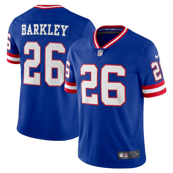 Saquon Barkley New York Giants royal Vapor jersey
