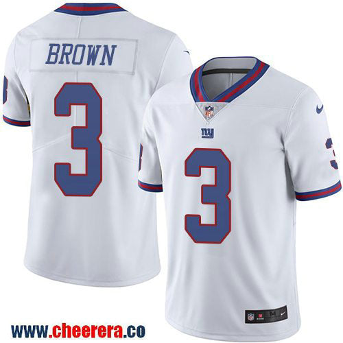 Josh Brown New York Giants white Color Rush jersey