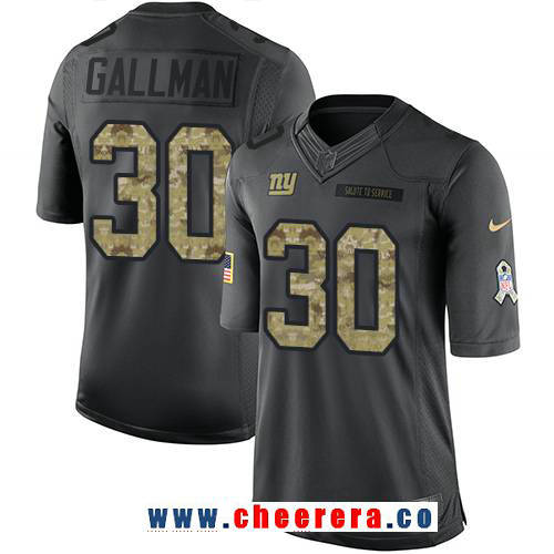 Wayne Gallman New York Giants black Salute To Service jersey