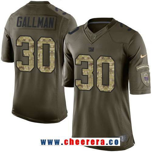 Wayne Gallman New York Giants green Salute To Service jersey