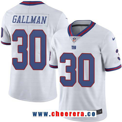 Wayne Gallman New York Giants white Color Rush jersey