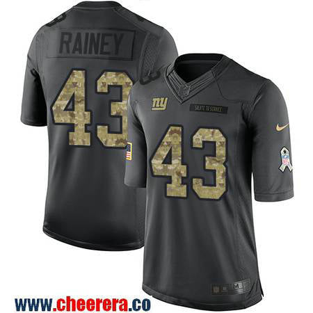 Bobby Rainey New York Giants black Salute To Service jersey