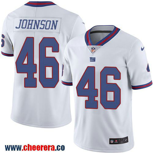 Will Johnson New York Giants white Color Rush jersey
