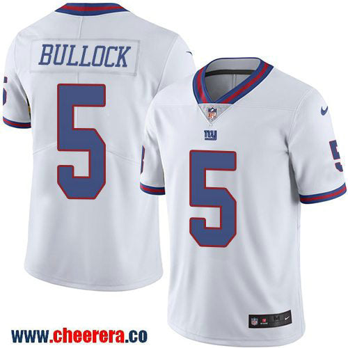 Randy Bullock New York Giants white Color Rush jersey