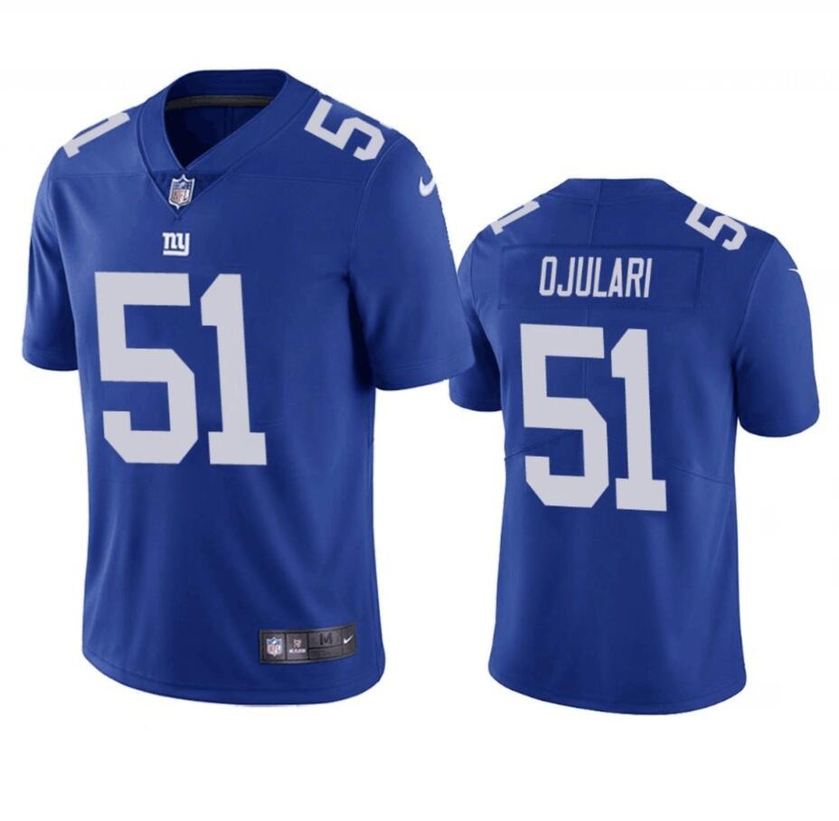Azeez Ojulari New York Giants blue Vapor jersey