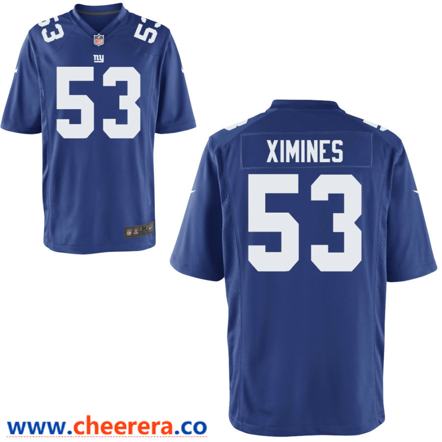 Oshane Ximines New York Giants blue Vapor jersey