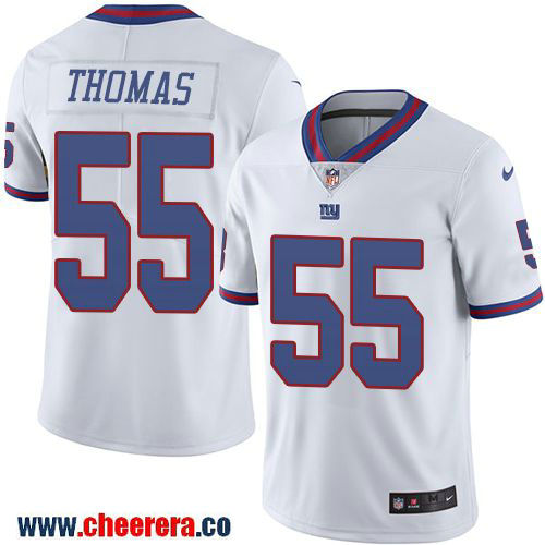 J.T. Thomas New York Giants white Color Rush jersey