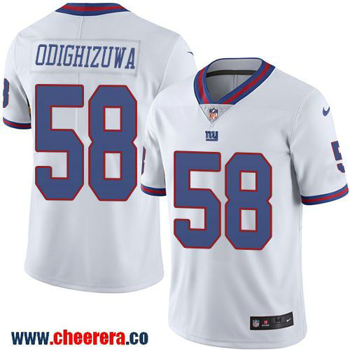 Owa Odighizuwa New York Giants white Color Rush jersey