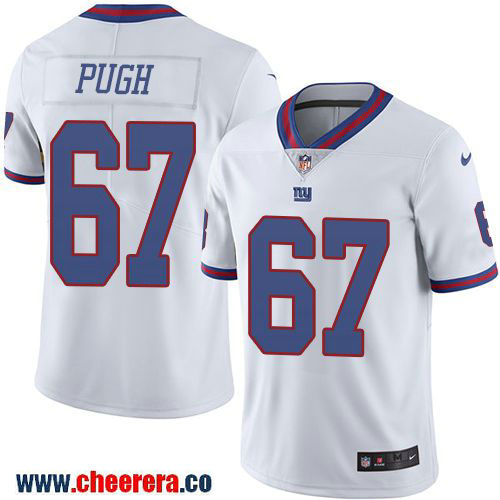Justin Pugh New York Giants white Color Rush jersey