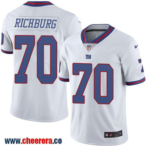Weston Richburg New York Giants white Color Rush jersey