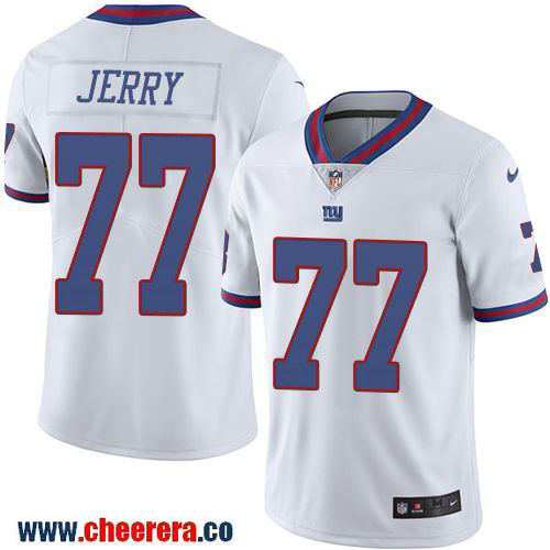 John Jerry New York Giants white Color Rush jersey