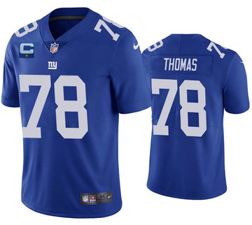 Andrew Thomas New York Giants blue Vapor jersey