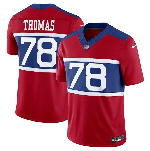Andrew Thomas Century New York Giants red Vapor jersey