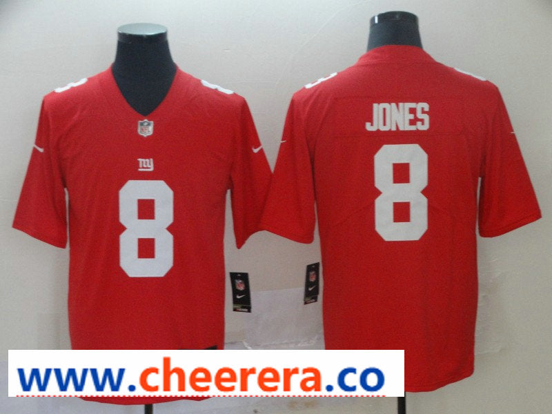 Daniel Jones New York Giants red Vapor jersey