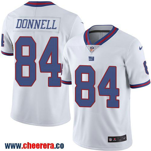 Larry Donnell New York Giants white Color Rush jersey