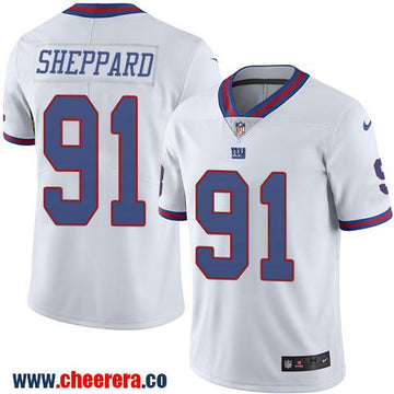 Kelvin Sheppard New York Giants white Color Rush jersey