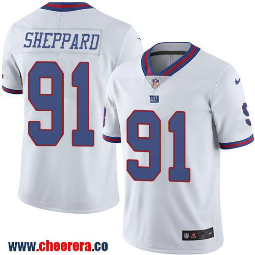 Kelvin Sheppard New York Giants white Color Rush jersey