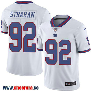 Michael Strahan New York Giants white Color Rush jersey
