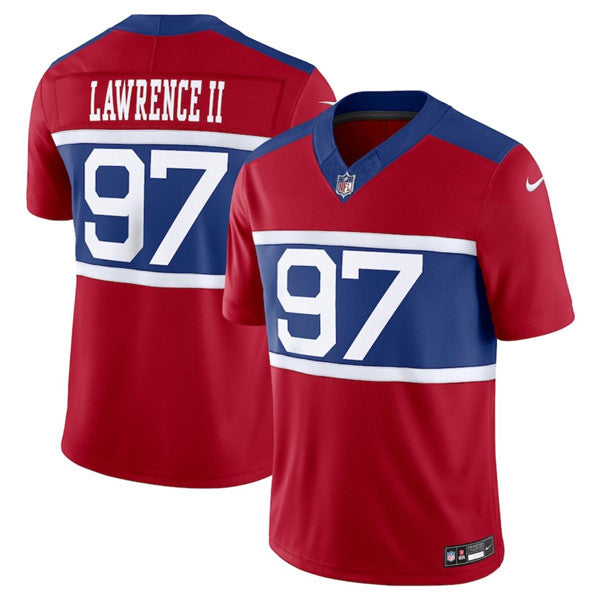 Dexter Lawrence II Century New York Giants red Vapor jersey