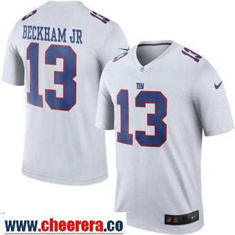 Odell Beckham Jr Nike New York Giants white Color Rush jersey