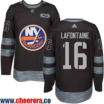 Pat LaFontaine New York Islanders black jersey