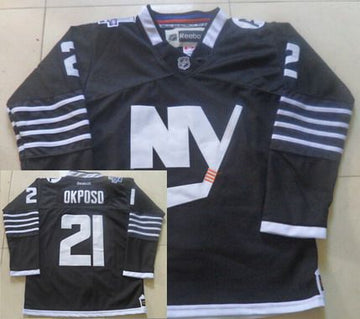 Kyle Okposo New York Islanders black Alternate jersey
