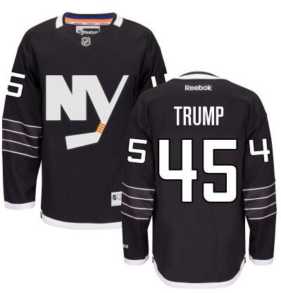 Th Presidential Candidate Donald Trump New York Islanders black jersey