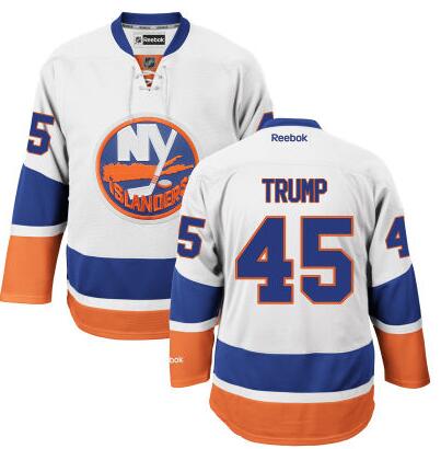 Th Presidential Candidate Donald Trump New York Islanders white jersey