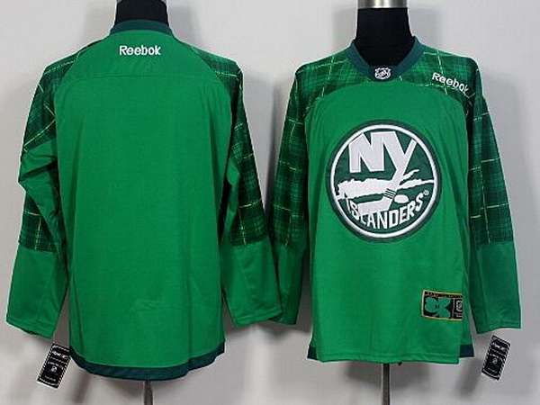 Custom New York Islanders green jersey