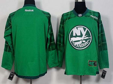 Custom New York Islanders green jersey